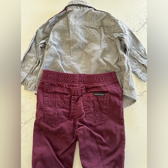 Calvin Klein set Baby 3-6 Months shirt and pants - Picture 3 of 3